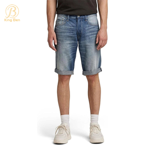 El logotipo de encargo del ODM del OEM Streetwear Baggy Jean pone en cortocircuito los pantalones cortos para hombre del cargo del dril de algodón de los pantalones cortos del algodón para los hombres
